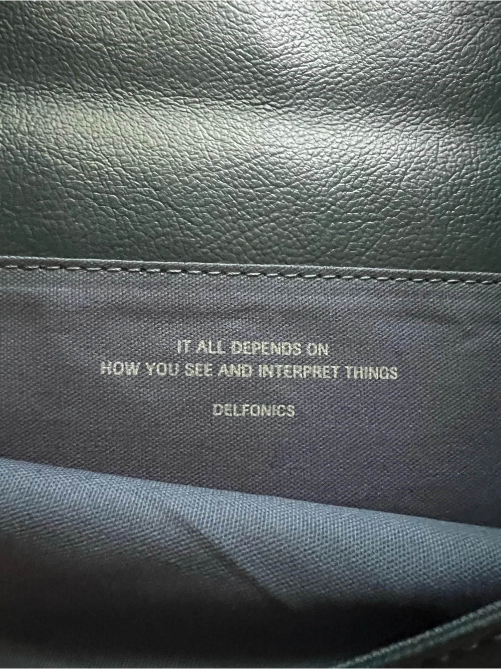DELFONICS CRAIG Fold-Over Carrying Case with Gold Hardware